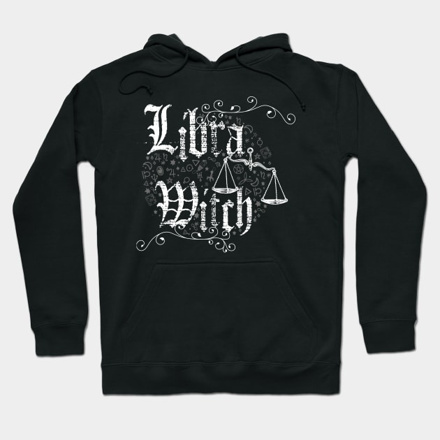 Libra Zodiac sign Witch craft vintage distressed Horoscope Hoodie by Nemons